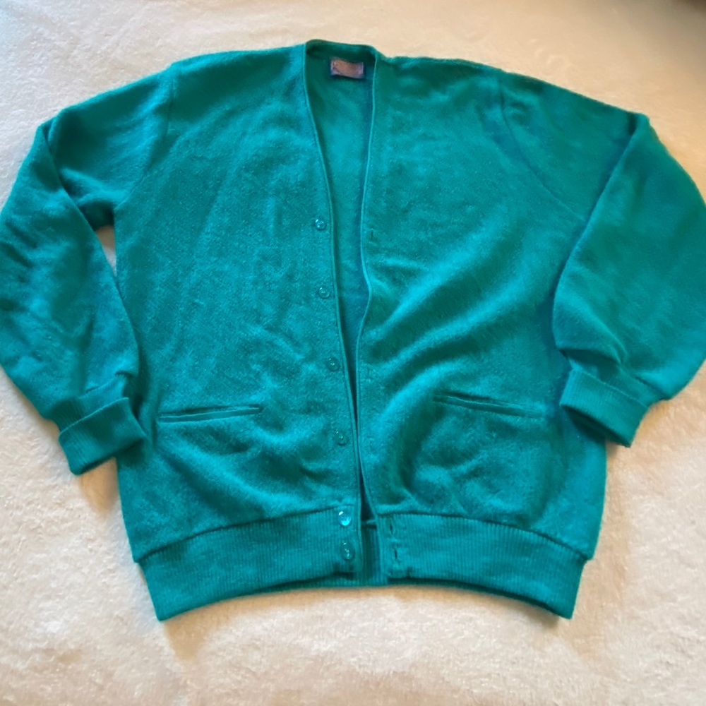 Pendleton V-Neck Boyfriend Wool Cardigan Vintage